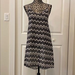 Miken Chevron Swimsuit Swimwear Bikini Coverup NWT